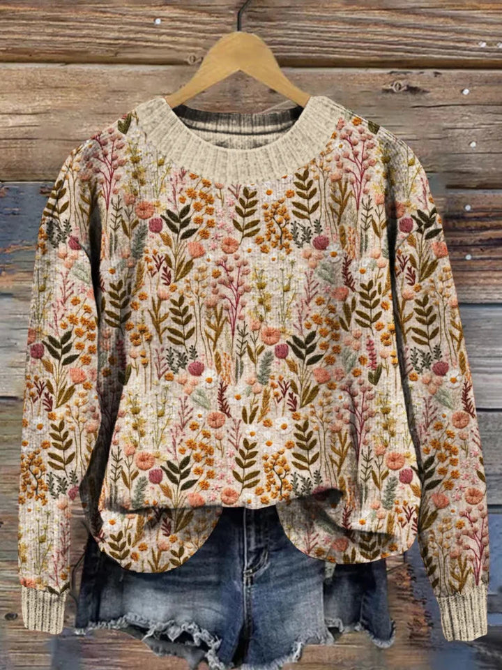 Maison Armand™ | pull fleuri bohème