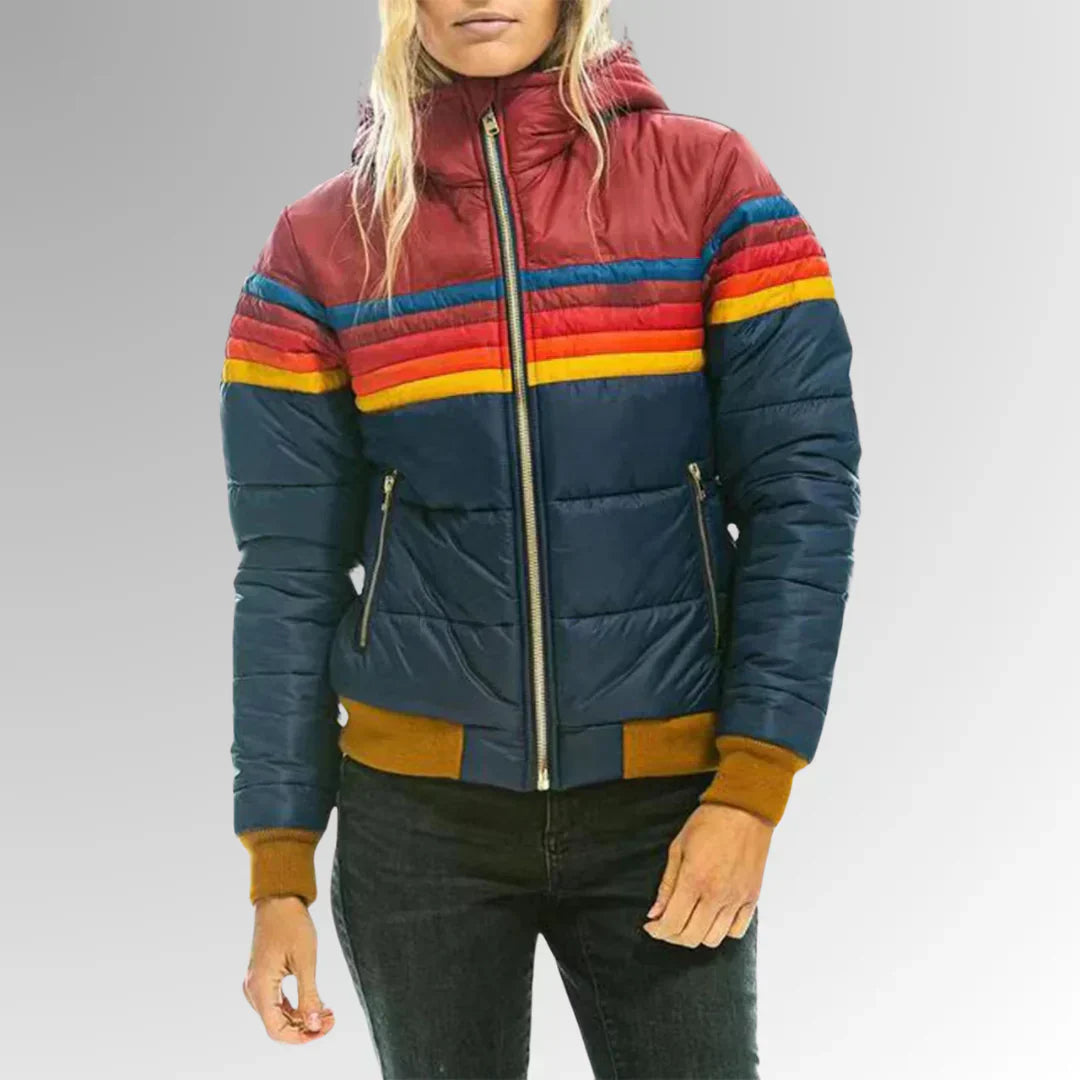 Maison Armand™ | Veste Matelassée Rayée Rétro