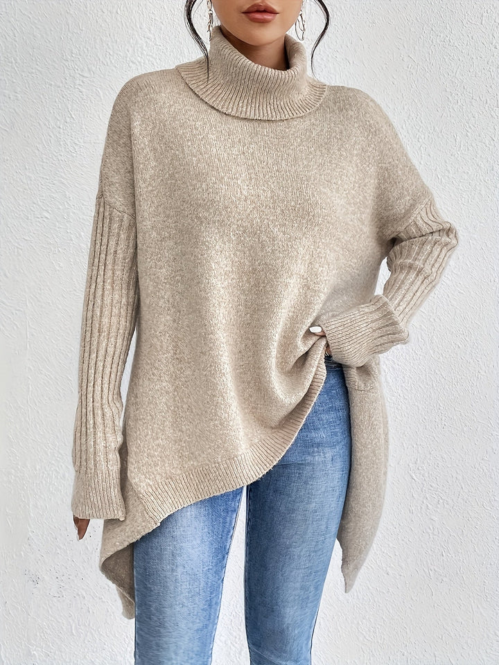 Maison Armand™ | Pull Col Roulé Oversize Élégance