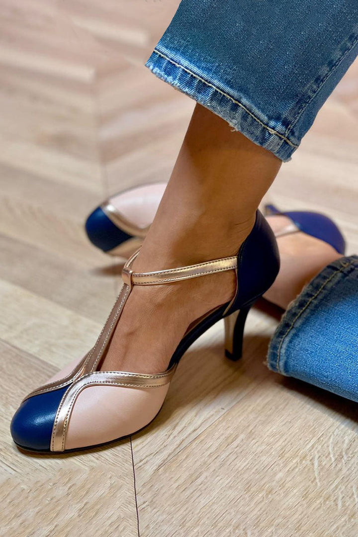 Maison Armand™ | Escarpins T-Strap Colorés Élégance