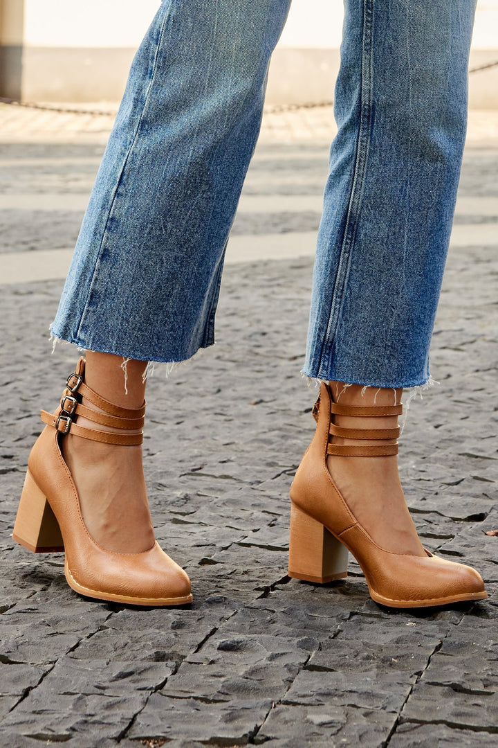 Maison Armand™ | Sandales À Talon Épais Élégance