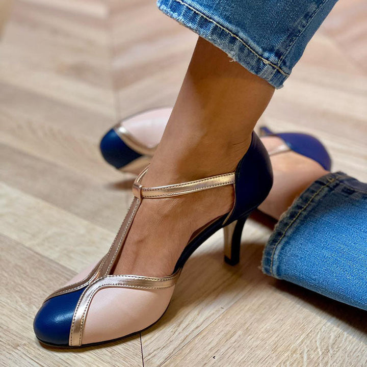 Maison Armand™ | Escarpins T-Strap Colorés Élégance