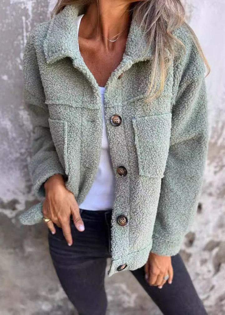 Katia | Veste en Polaire Douce Avec Boutons