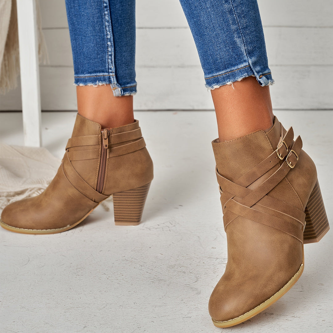 Maison Armand™ | bottines élégance croisée