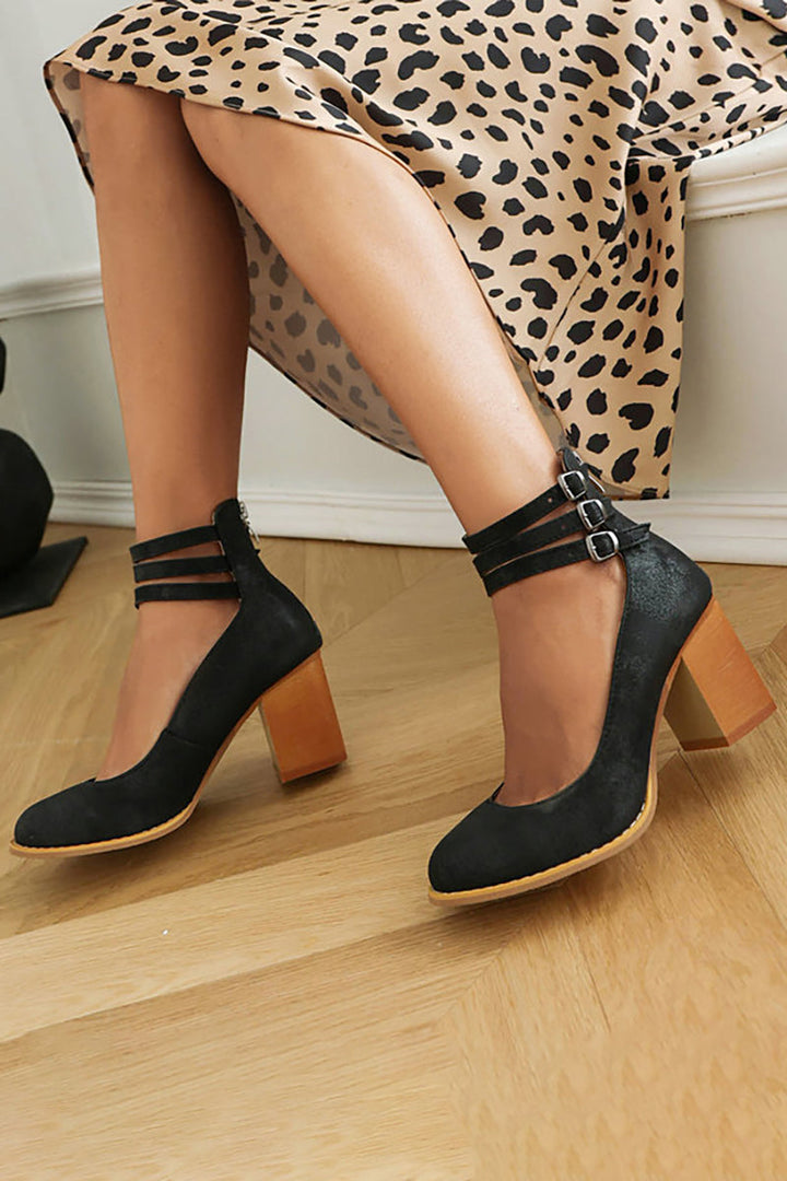 Maison Armand™ | Sandales À Talon Épais Élégance