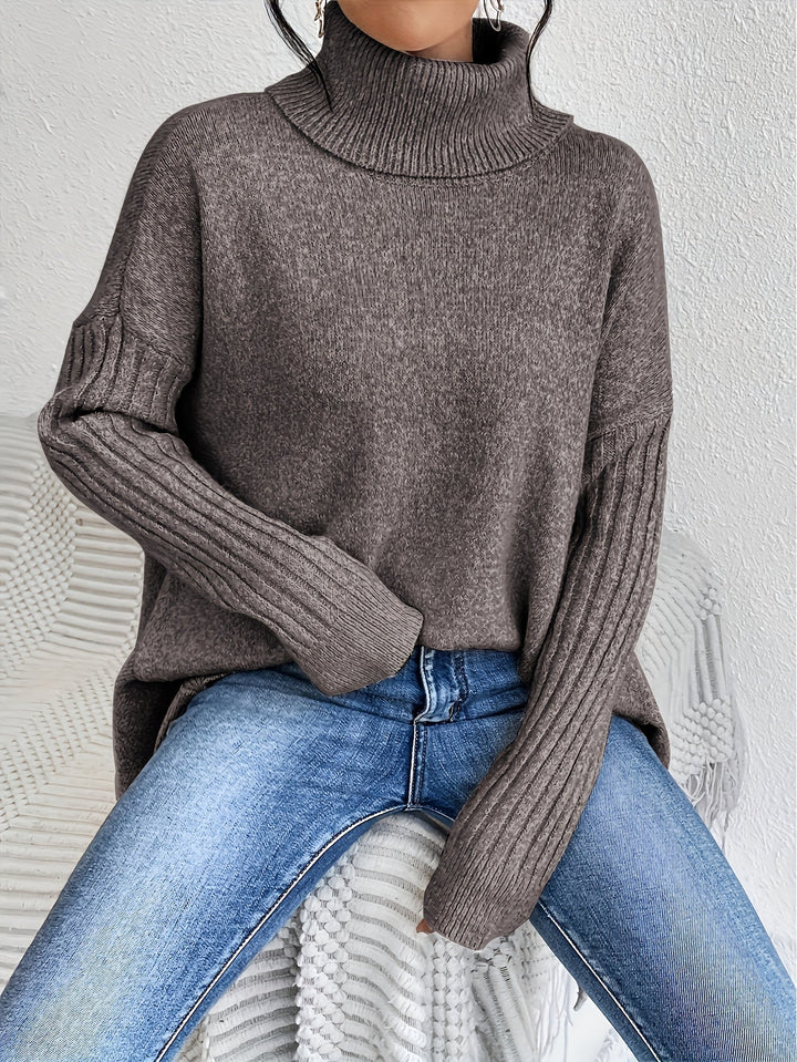 Maison Armand™ | Pull Col Roulé Oversize Élégance