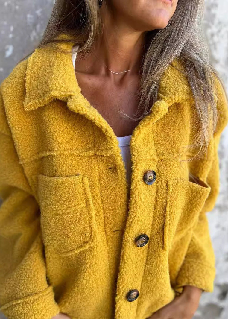 Katia | Veste en Polaire Douce Avec Boutons