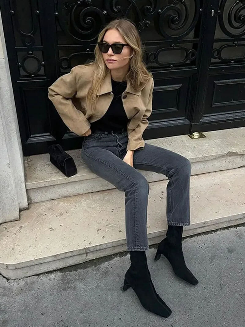 Maison Armand™  | Veste en faux daim