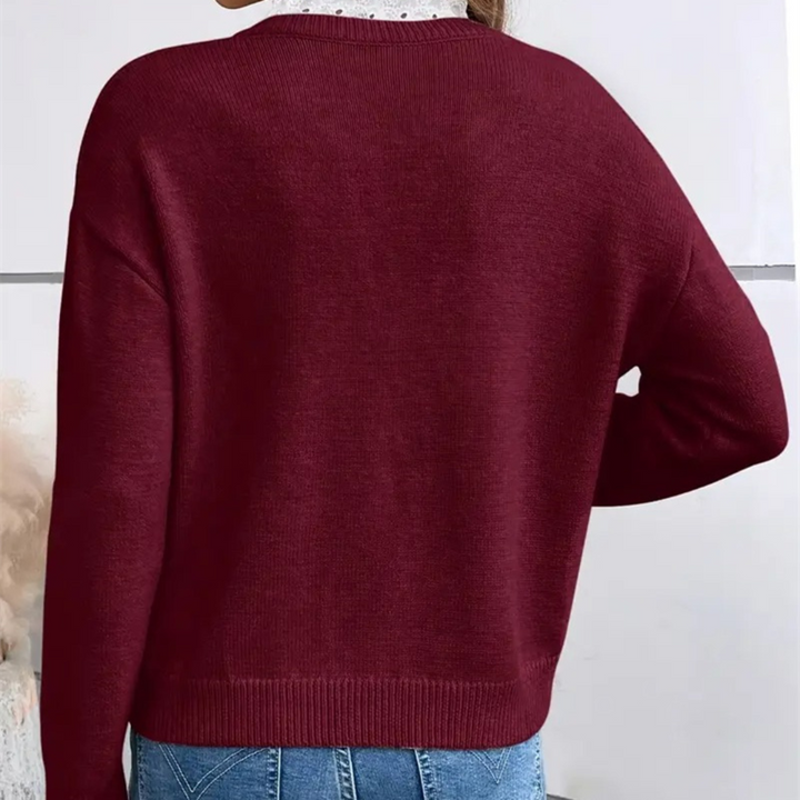 Maison Armand™ | Pull Col Dentelle Élégant