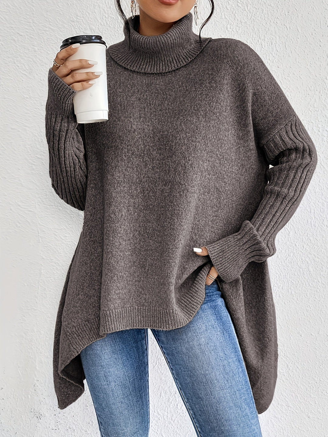 Maison Armand™ | Pull Col Roulé Oversize Élégance