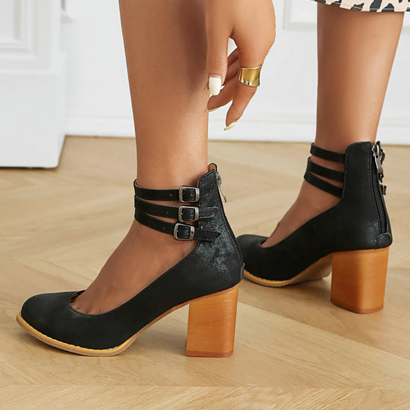 Maison Armand™ | Sandales À Talon Épais Élégance