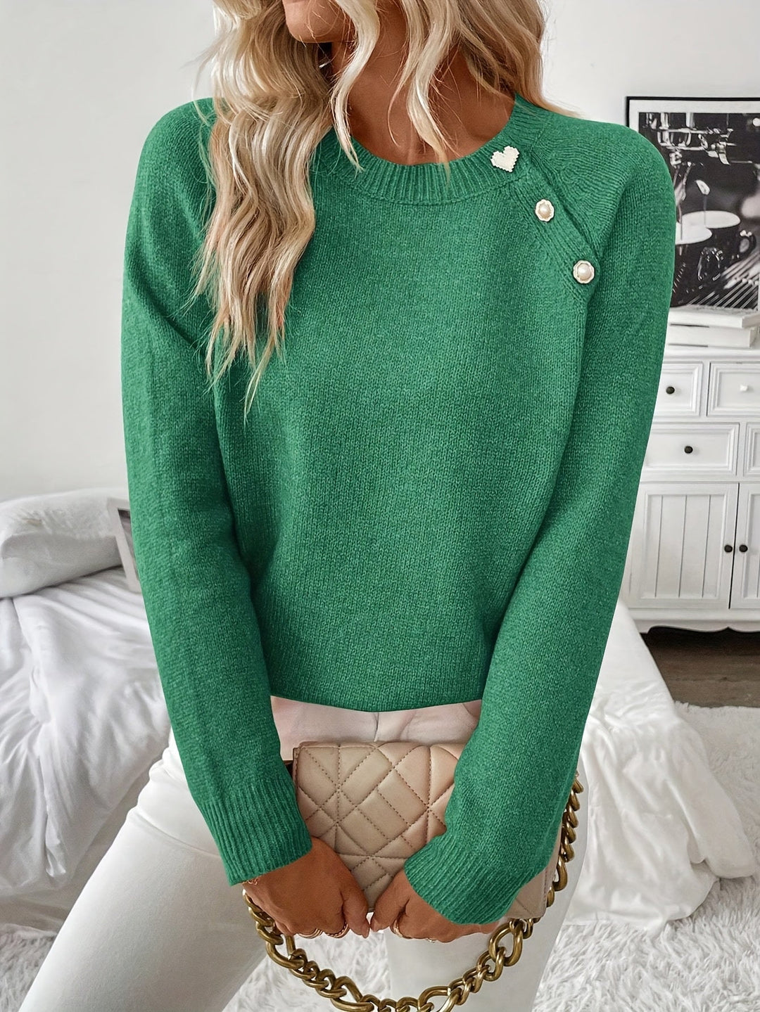 Maison Armand™ | Pull Asymétrique Élégance Boutonnée