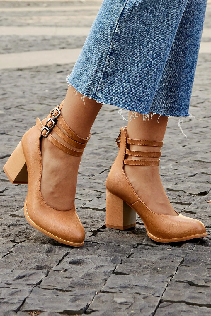 Maison Armand™ | Sandales À Talon Épais Élégance