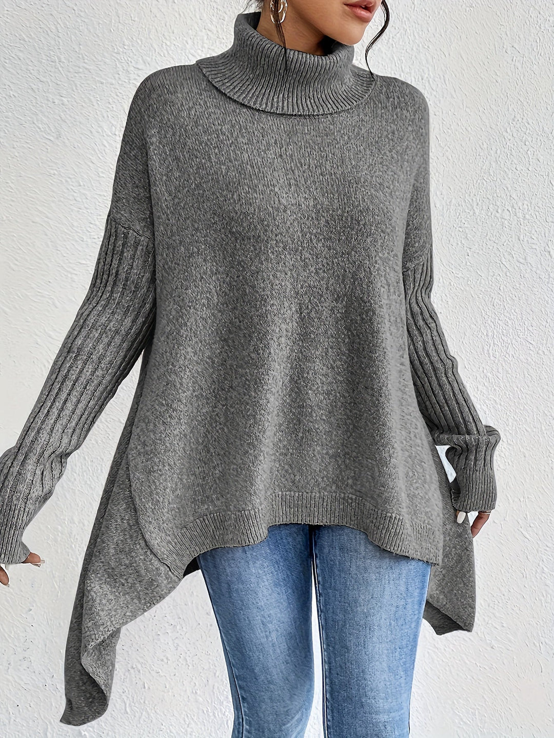 Maison Armand™ | Pull Col Roulé Oversize Élégance