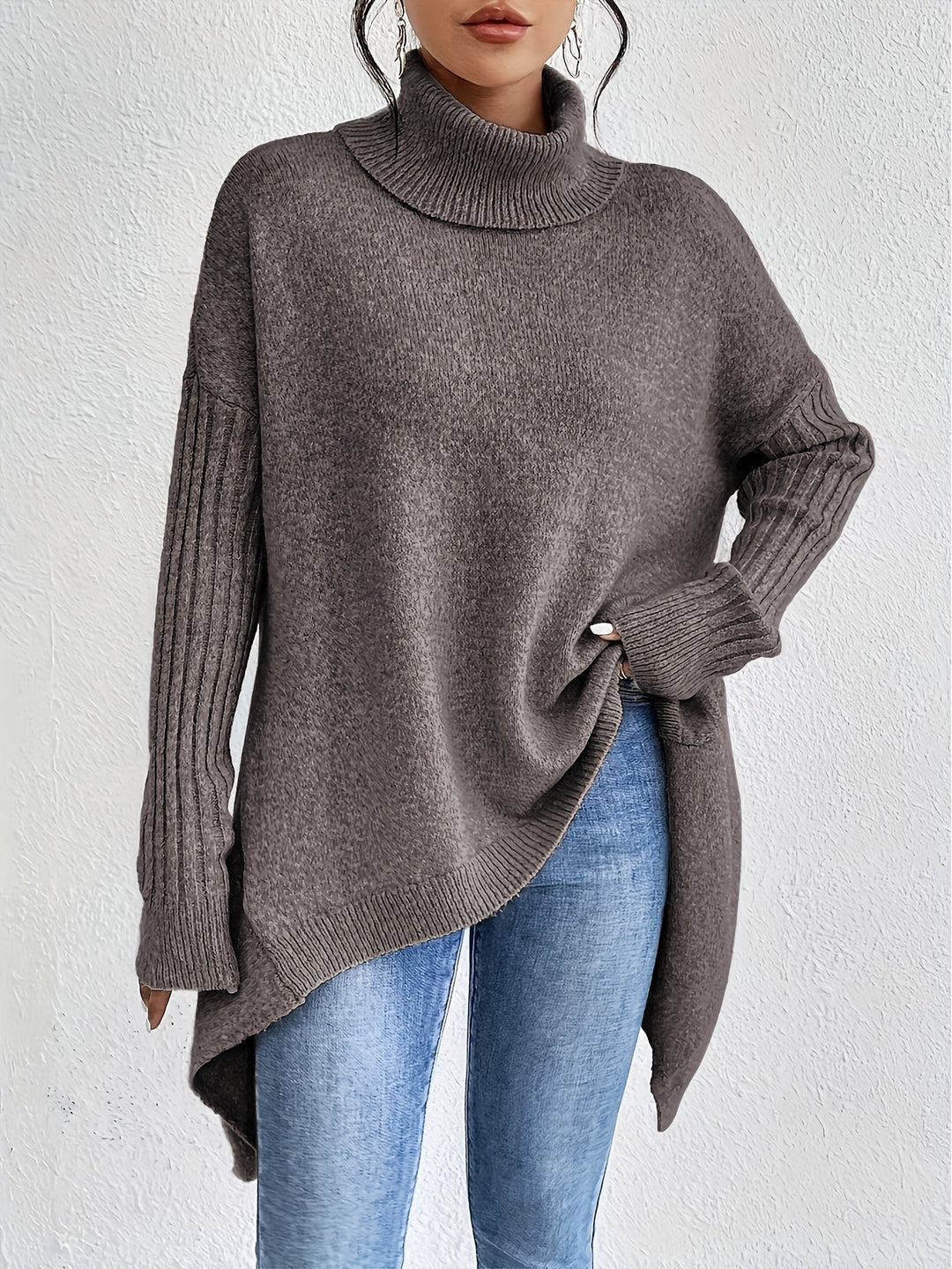 Maison Armand™ | Pull Col Roulé Oversize Élégance