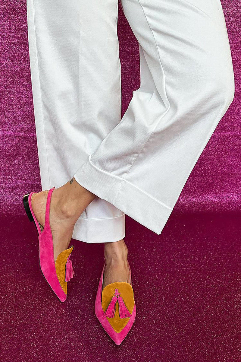 Maison Armand™ | Ballerines Colorées Frangées Élégance