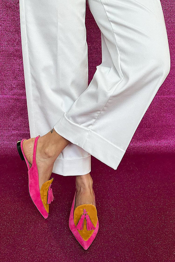Maison Armand™ | Ballerines Colorées Frangées Élégance