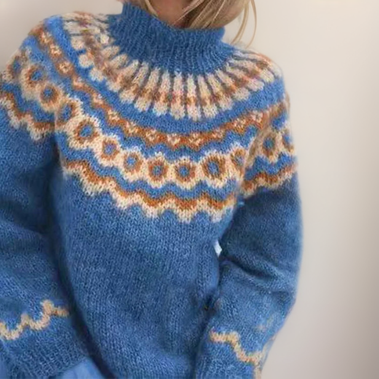 Maison Armand™ | pull nordique col montant