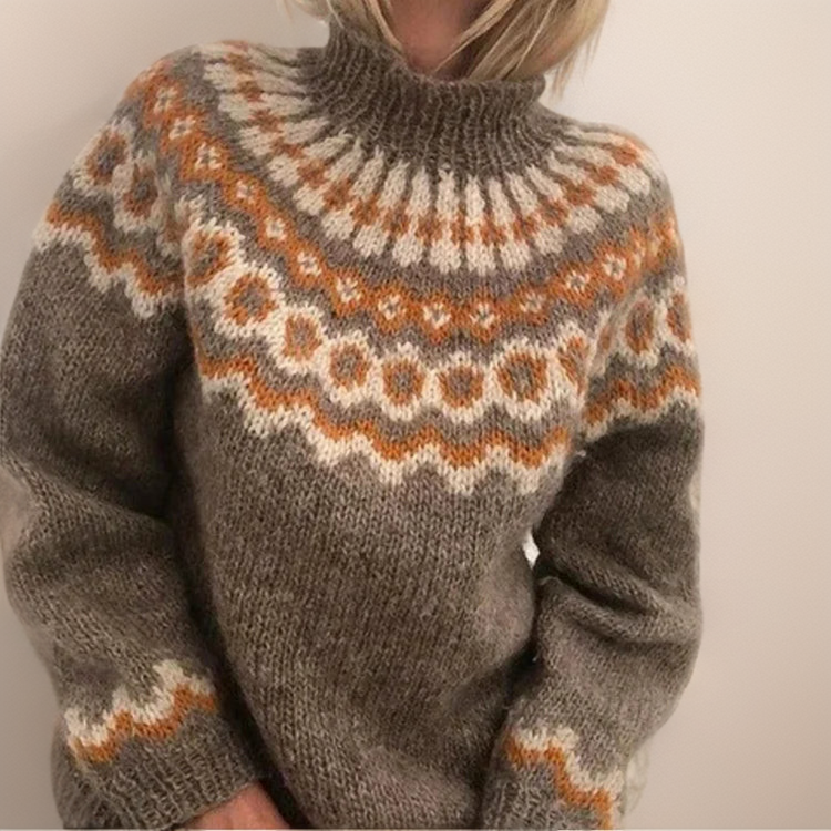 Maison Armand™ | pull nordique col montant